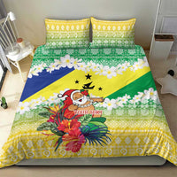Personalised Malampa Joyeux Noel Bedding Set Proud To Be a Ni-Van Sand Drawing Art - Polynesian Pride