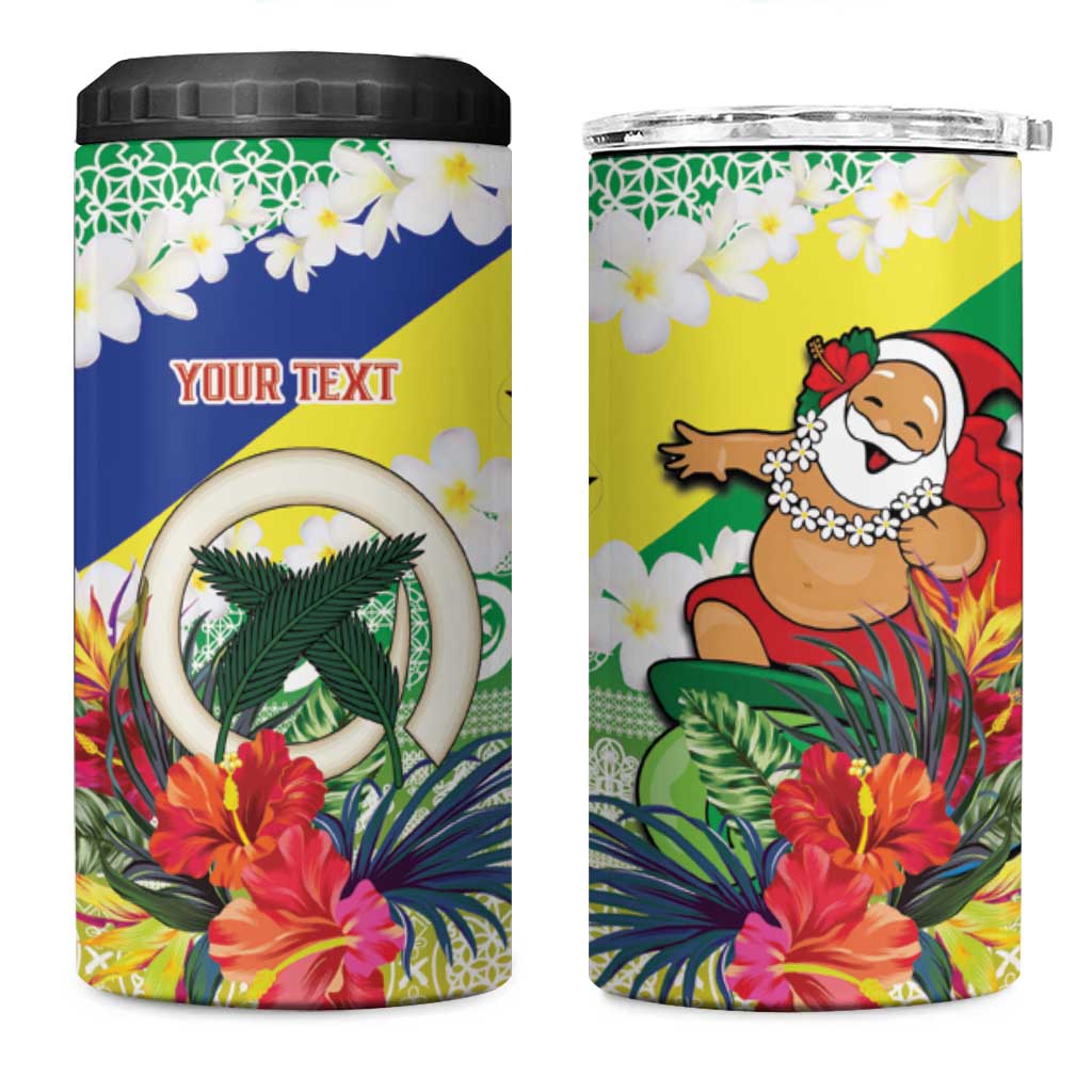Personalised Malampa Joyeux Noel 4 in 1 Can Cooler Tumbler Proud To Be a Ni-Van Sand Drawing Art LT9 One Size: 16 oz Lime - Polynesian Pride