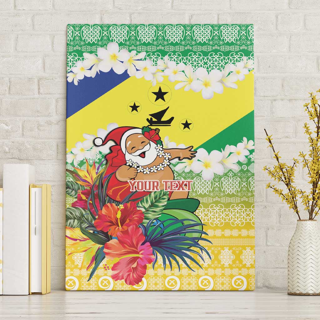 Personalised Malampa Joyeux Noel Canvas Wall Art Proud To Be a Ni-Van Sand Drawing Art LT9 Without Frame Lime - Polynesian Pride
