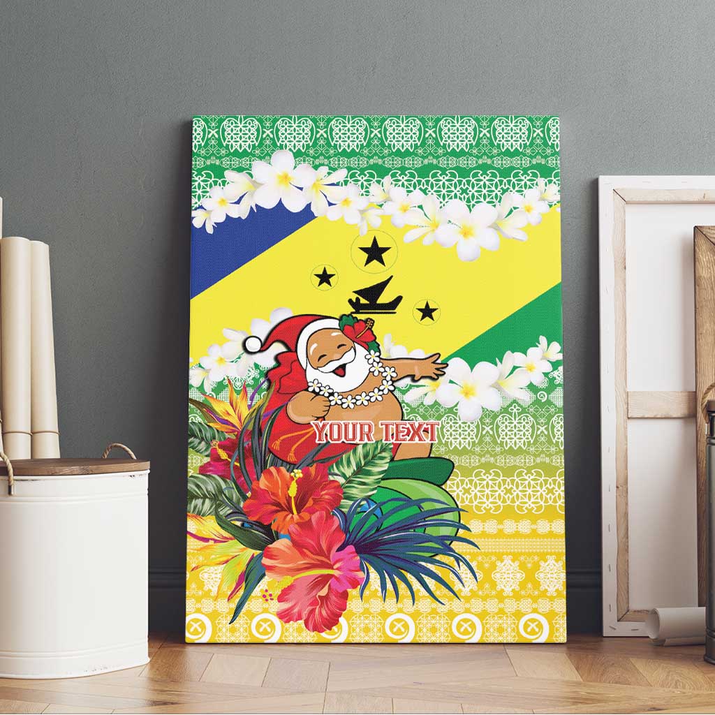 Personalised Malampa Joyeux Noel Canvas Wall Art Proud To Be a Ni-Van Sand Drawing Art LT9 - Polynesian Pride