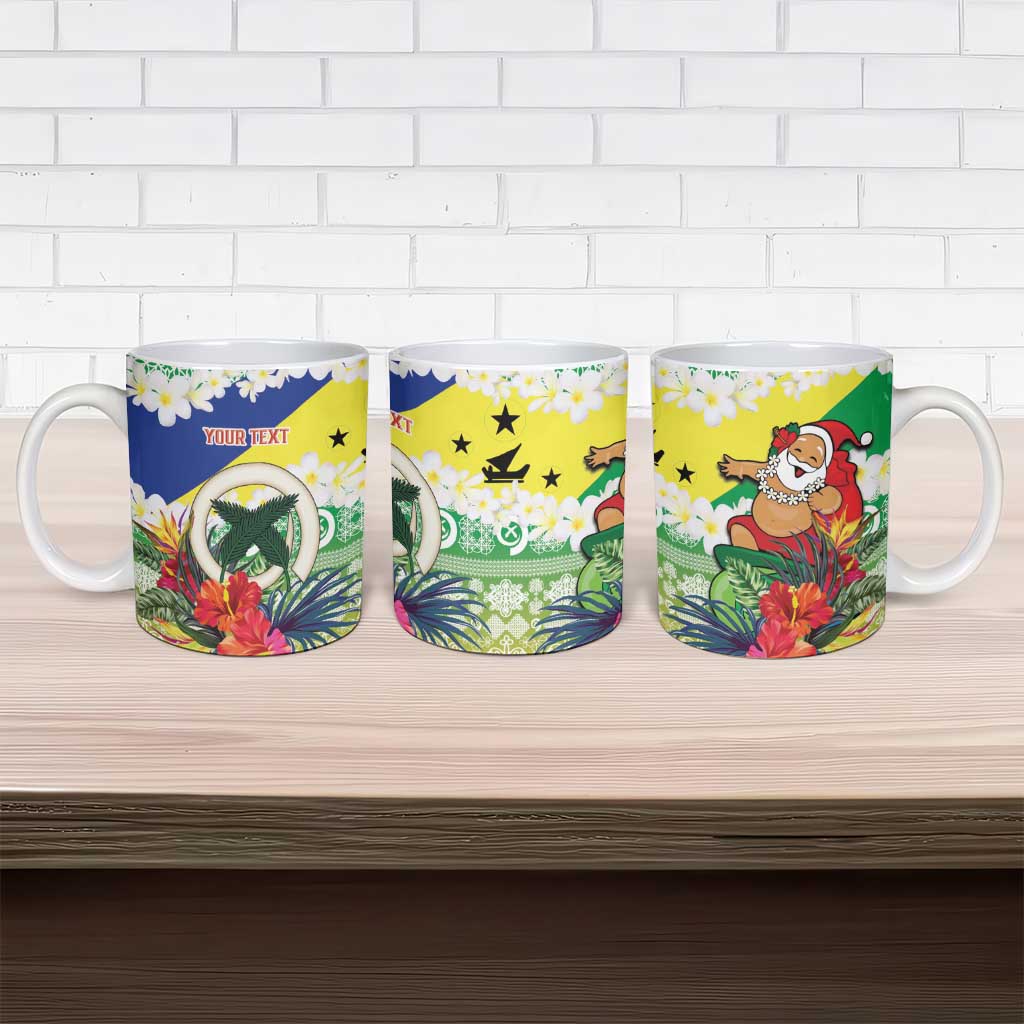 Personalised Malampa Joyeux Noel Ceramic Mug Proud To Be a Ni-Van Sand Drawing Art LT9 - Polynesian Pride