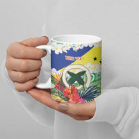 Personalised Malampa Joyeux Noel Ceramic Mug Proud To Be a Ni-Van Sand Drawing Art LT9 - Polynesian Pride