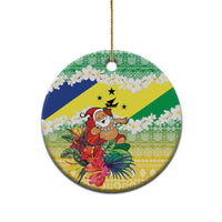 Personalised Malampa Joyeux Noel Ceramic Ornament Proud To Be a Ni-Van Sand Drawing Art LT9 - Polynesian Pride