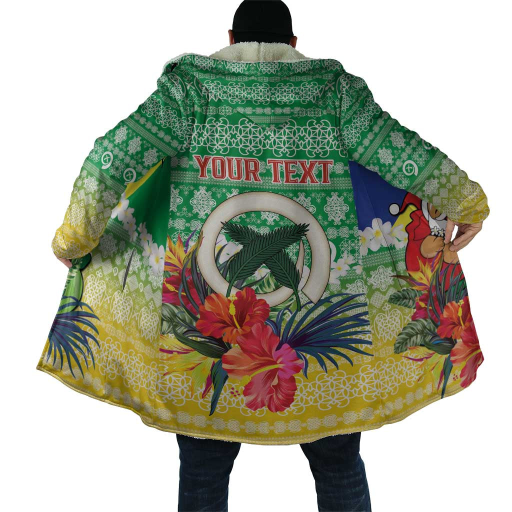 Personalised Malampa Joyeux Noel Cloak Proud To Be a Ni-Van Sand Drawing Art - Polynesian Pride