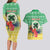 Personalised Malampa Joyeux Noel Couples Matching Long Sleeve Bodycon Dress and Hawaiian Shirt Proud To Be a Ni-Van Sand Drawing Art - Polynesian Pride