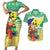 Personalised Malampa Joyeux Noel Couples Matching Short Sleeve Bodycon Dress and Hawaiian Shirt Proud To Be a Ni-Van Sand Drawing Art - Polynesian Pride