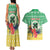 Personalised Malampa Joyeux Noel Couples Matching Tank Maxi Dress and Hawaiian Shirt Proud To Be a Ni-Van Sand Drawing Art - Polynesian Pride