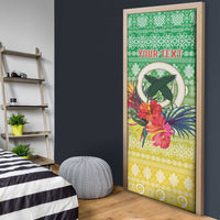 Personalised Malampa Joyeux Noel Door Cover Proud To Be a Ni-Van Sand Drawing Art - Polynesian Pride