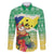 Personalised Malampa Joyeux Noel Family Matching Long Sleeve Bodycon Dress and Hawaiian Shirt Proud To Be a Ni-Van Sand Drawing Art - Polynesian Pride