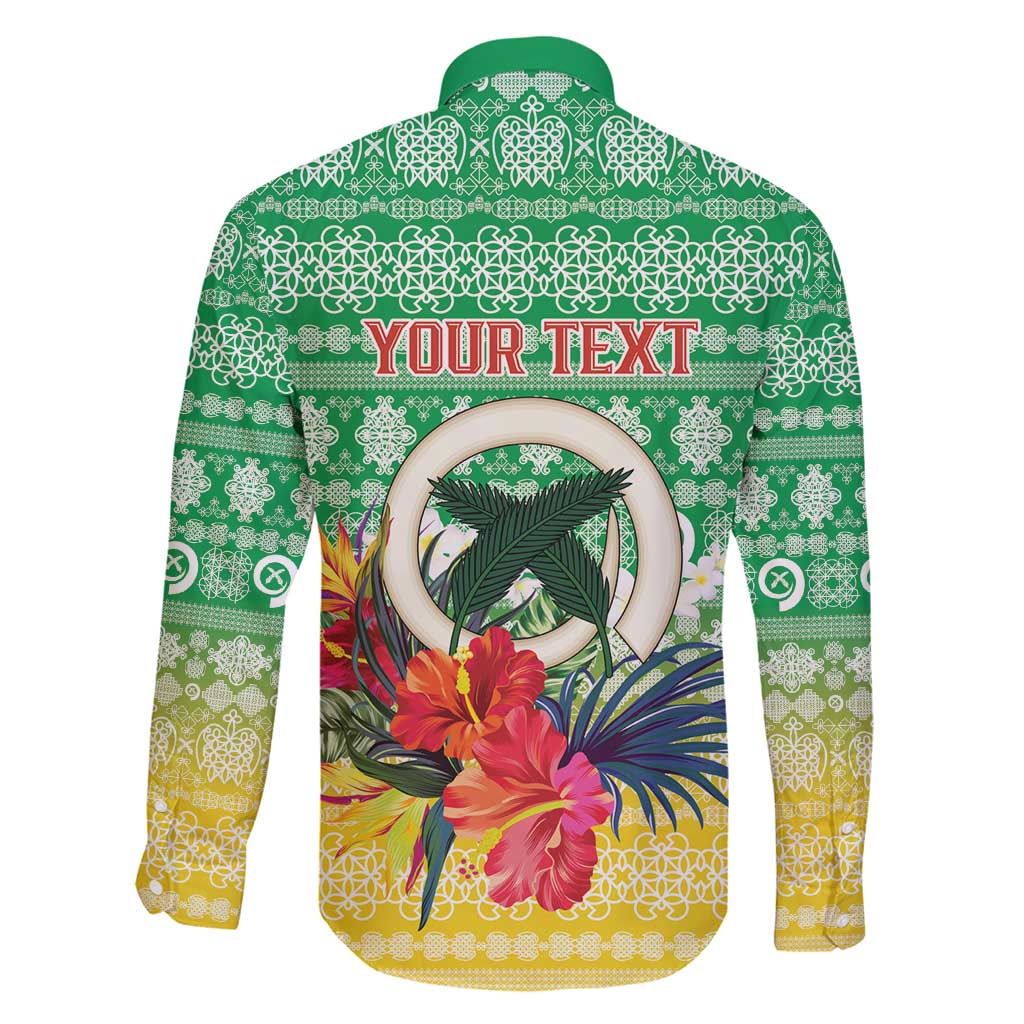 Personalised Malampa Joyeux Noel Family Matching Long Sleeve Bodycon Dress and Hawaiian Shirt Proud To Be a Ni-Van Sand Drawing Art - Polynesian Pride