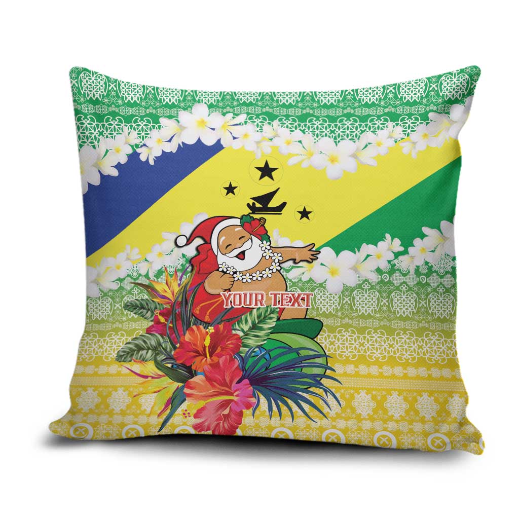 Personalised Malampa Joyeux Noel Pillow Cover Proud To Be a Ni-Van Sand Drawing Art - Polynesian Pride