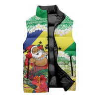 Personalised Malampa Joyeux Noel Sleeveless Puffer Jacket Proud To Be a Ni-Van Sand Drawing Art LT9 - Polynesian Pride