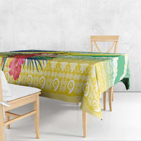 Personalised Malampa Joyeux Noel Tablecloth Proud To Be a Ni-Van Sand Drawing Art - Polynesian Pride