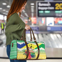 Personalised Malampa Joyeux Noel Travel Bag Proud To Be a Ni-Van Sand Drawing Art - Polynesian Pride