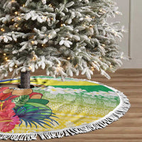 Malampa Joyeux Noel Tree Skirt Proud To Be a Ni-Van Sand Drawing Art LT9 - Polynesian Pride