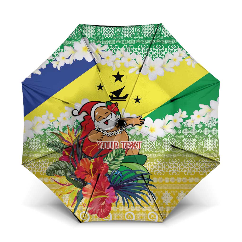 Personalised Malampa Joyeux Noel Umbrella Proud To Be a Ni-Van Sand Drawing Art - Polynesian Pride