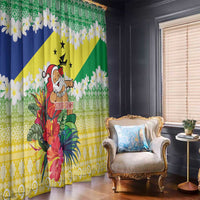 Personalised Malampa Joyeux Noel Window Curtain Proud To Be a Ni-Van Sand Drawing Art - Polynesian Pride