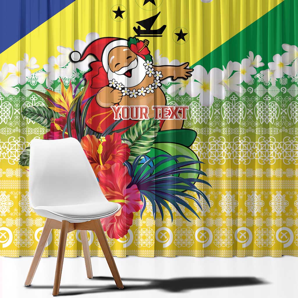 Personalised Malampa Joyeux Noel Window Curtain Proud To Be a Ni-Van Sand Drawing Art - Polynesian Pride