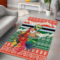 Personalised Penama Joyeux Noel Area Rug Proud To Be a Ni-Van Sand Drawing Art - Polynesian Pride