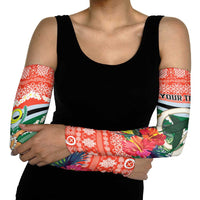 Personalised Penama Joyeux Noel Arm Sleeves Proud To Be a Ni-Van Sand Drawing Art - Polynesian Pride