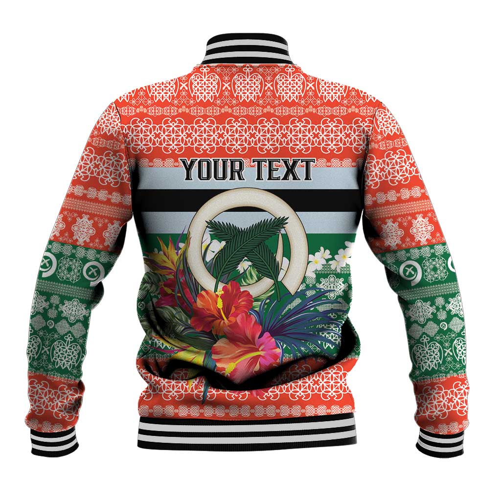 Personalised Penama Joyeux Noel Baseball Jacket Proud To Be a Ni-Van Sand Drawing Art LT9 - Polynesian Pride
