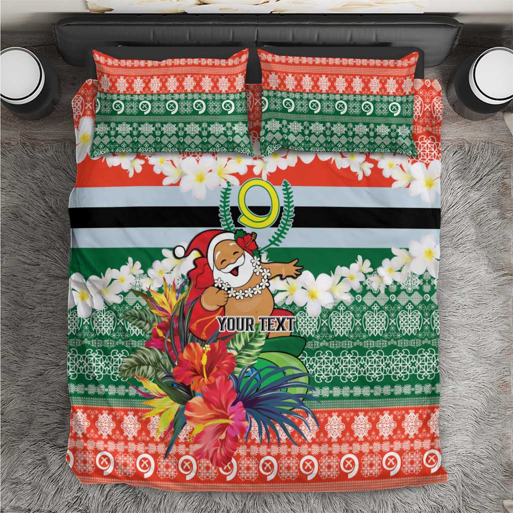 Personalised Penama Joyeux Noel Bedding Set Proud To Be a Ni-Van Sand Drawing Art - Polynesian Pride