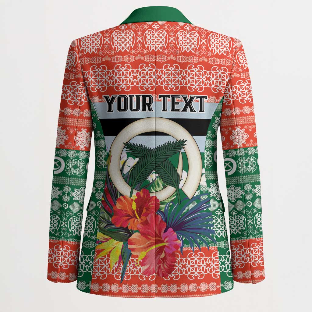 Personalised Penama Joyeux Noel Blazer Proud To Be a Ni-Van Sand Drawing Art LT9 - Polynesian Pride