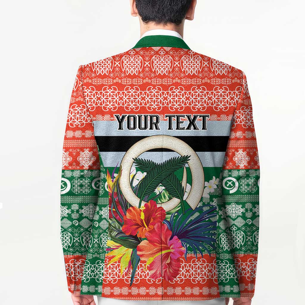 Personalised Penama Joyeux Noel Blazer Proud To Be a Ni-Van Sand Drawing Art LT9 - Polynesian Pride