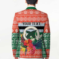 Personalised Penama Joyeux Noel Blazer Proud To Be a Ni-Van Sand Drawing Art LT9 - Polynesian Pride