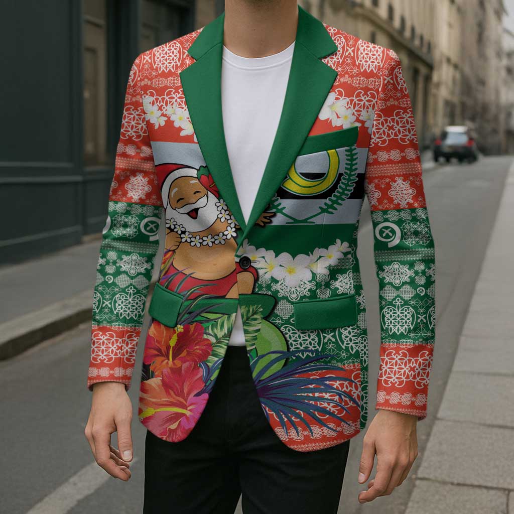 Personalised Penama Joyeux Noel Blazer Proud To Be a Ni-Van Sand Drawing Art LT9 - Polynesian Pride