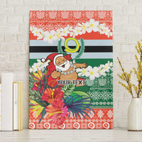 Personalised Penama Joyeux Noel Canvas Wall Art Proud To Be a Ni-Van Sand Drawing Art LT9 Without Frame Red - Polynesian Pride