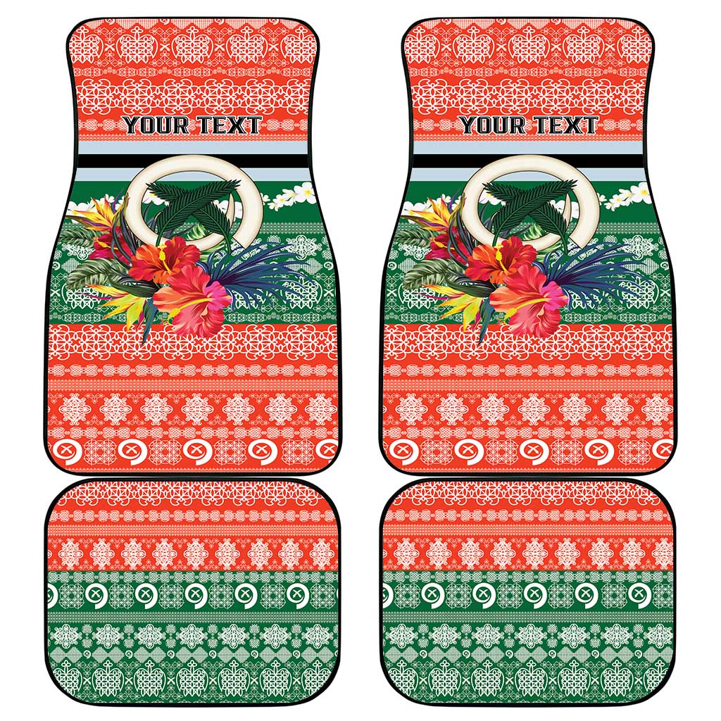 Personalised Penama Joyeux Noel Car Mats Proud To Be a Ni-Van Sand Drawing Art LT9 - Polynesian Pride