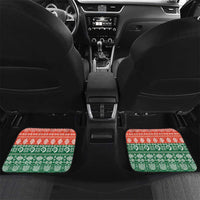 Personalised Penama Joyeux Noel Car Mats Proud To Be a Ni-Van Sand Drawing Art LT9 Set 2pcs - Back Red - Polynesian Pride