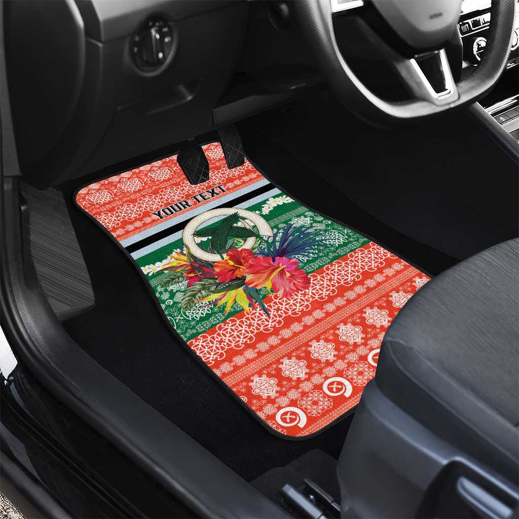 Personalised Penama Joyeux Noel Car Mats Proud To Be a Ni-Van Sand Drawing Art LT9 - Polynesian Pride