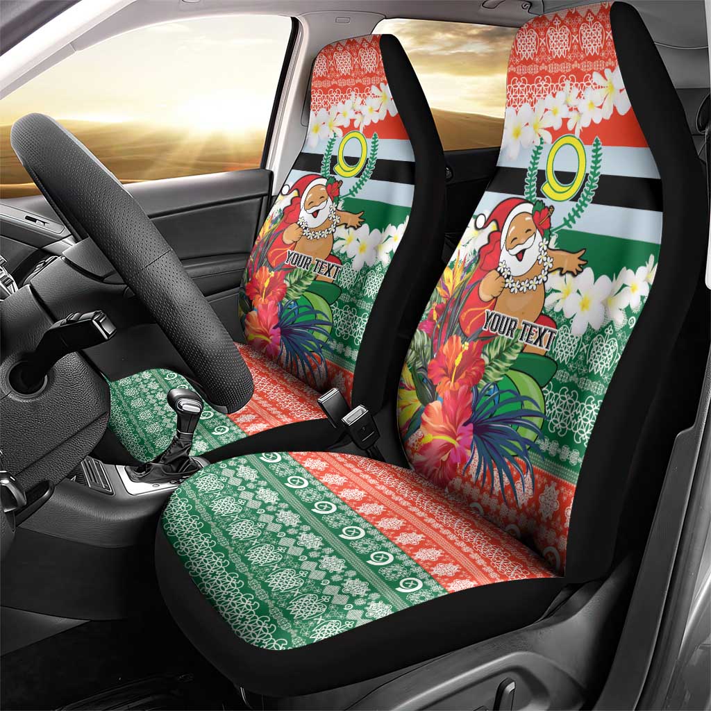 Personalised Penama Joyeux Noel Car Seat Cover Proud To Be a Ni-Van Sand Drawing Art - Polynesian Pride