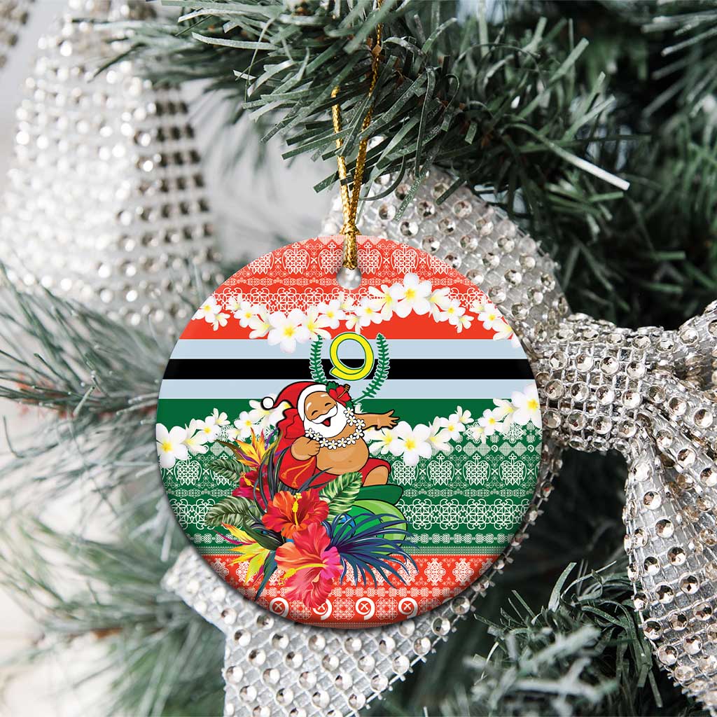 Personalised Penama Joyeux Noel Ceramic Ornament Proud To Be a Ni-Van Sand Drawing Art LT9 - Polynesian Pride