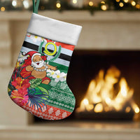 Personalised Penama Joyeux Noel Christmas Stocking Proud To Be a Ni-Van Sand Drawing Art - Polynesian Pride