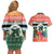 Personalised Penama Joyeux Noel Couples Matching Off Shoulder Short Dress and Hawaiian Shirt Proud To Be a Ni-Van Sand Drawing Art - Polynesian Pride
