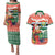 Personalised Penama Joyeux Noel Couples Matching Puletasi and Hawaiian Shirt Proud To Be a Ni-Van Sand Drawing Art - Polynesian Pride