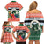 Personalised Penama Joyeux Noel Family Matching Off Shoulder Short Dress and Hawaiian Shirt Proud To Be a Ni-Van Sand Drawing Art - Polynesian Pride