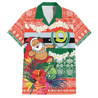 Personalised Penama Joyeux Noel Family Matching Puletasi and Hawaiian Shirt Proud To Be a Ni-Van Sand Drawing Art - Polynesian Pride
