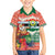 Personalised Penama Joyeux Noel Family Matching Short Sleeve Bodycon Dress and Hawaiian Shirt Proud To Be a Ni-Van Sand Drawing Art - Polynesian Pride