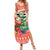 Personalised Penama Joyeux Noel Family Matching Summer Maxi Dress and Hawaiian Shirt Proud To Be a Ni-Van Sand Drawing Art - Polynesian Pride