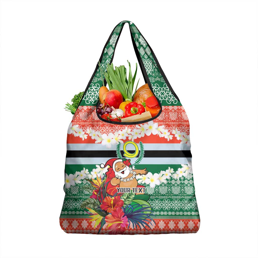 Personalised Penama Joyeux Noel Grocery Bag Proud To Be a Ni-Van Sand Drawing Art LT9 1-pack One Size Red - Polynesian Pride