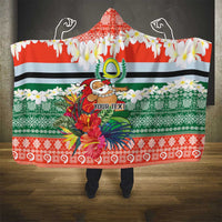 Personalised Penama Joyeux Noel Hooded Blanket Proud To Be a Ni-Van Sand Drawing Art - Polynesian Pride