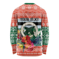 Personalised Penama Joyeux Noel Long Sleeve Shirt Proud To Be a Ni-Van Sand Drawing Art LT9 - Polynesian Pride