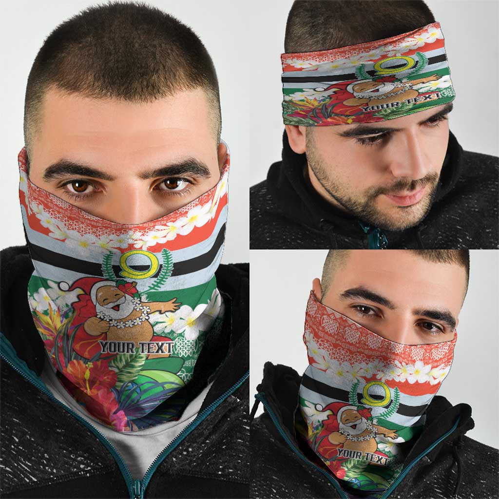 Personalised Penama Joyeux Noel Neck Gaiter Proud To Be a Ni-Van Sand Drawing Art - Polynesian Pride