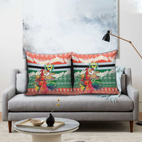 Personalised Penama Joyeux Noel Pillow Cover Proud To Be a Ni-Van Sand Drawing Art - Polynesian Pride