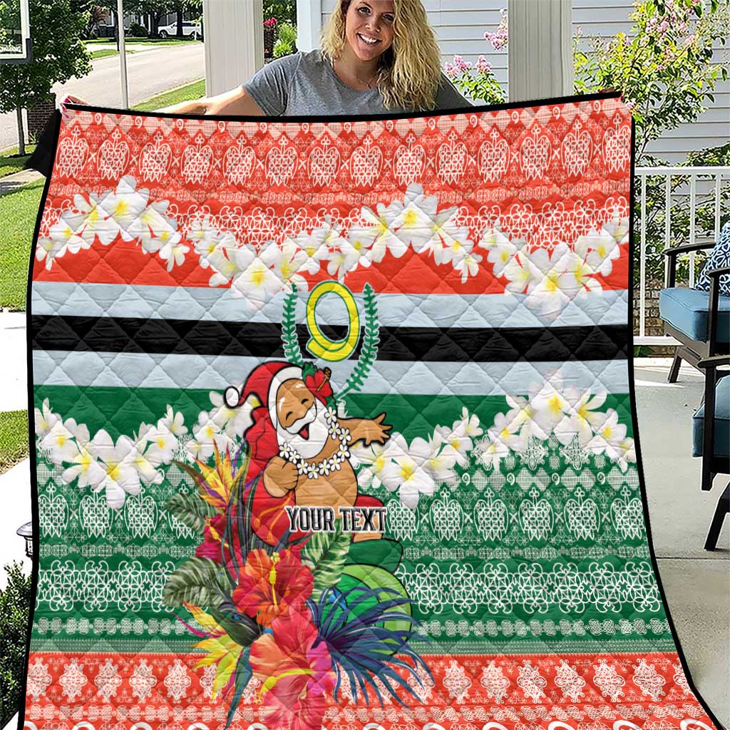 Personalised Penama Joyeux Noel Quilt Proud To Be a Ni-Van Sand Drawing Art - Polynesian Pride