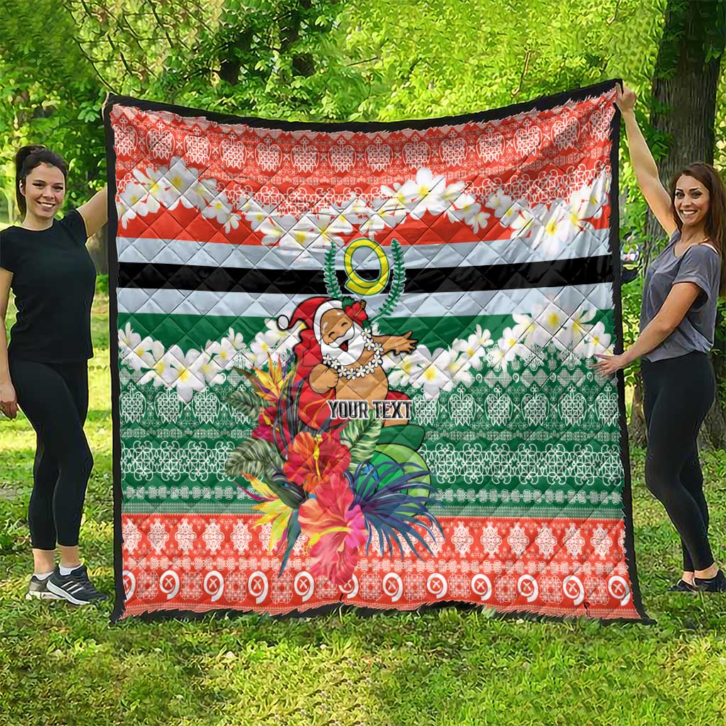 Personalised Penama Joyeux Noel Quilt Proud To Be a Ni-Van Sand Drawing Art - Polynesian Pride